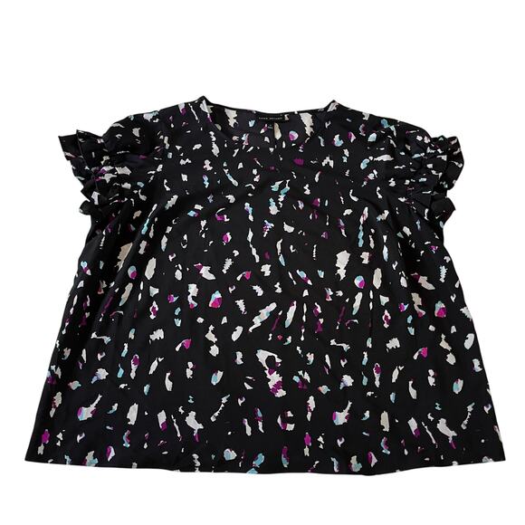Lane Bryant Ruffle Sleeve Blouse Plus Sz 22 Work Office Career - Picture 1 of 8